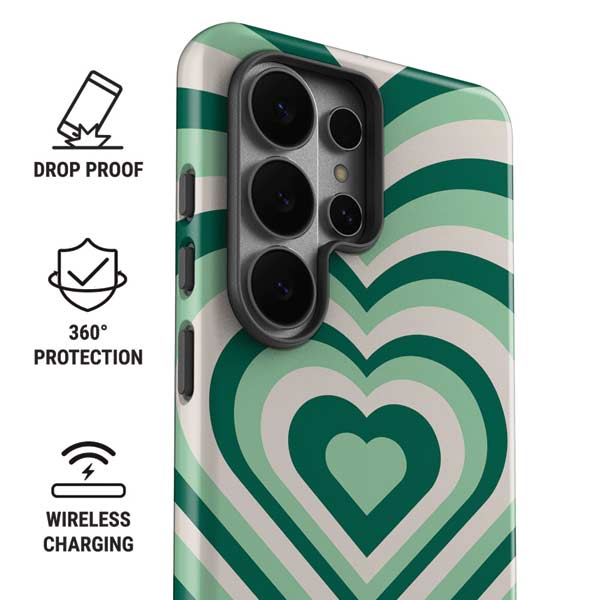 Lucky Heart Pattern Galaxy S26 Ultra Impact Case