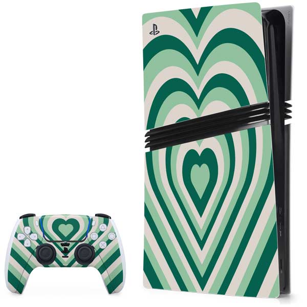 Lucky Heart Pattern PlayStation PS5 Skins