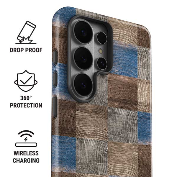 Lumber Grid Galaxy S26 Ultra Impact Case