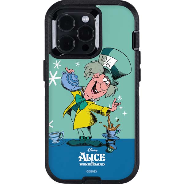 Disney Alice in Wonderland Mad Hatter Tea Party Otterbox Defender iPhone Skin