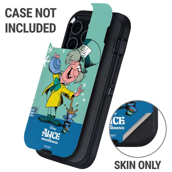 Disney Alice in Wonderland Mad Hatter Tea Party Otterbox Defender iPhone Skin