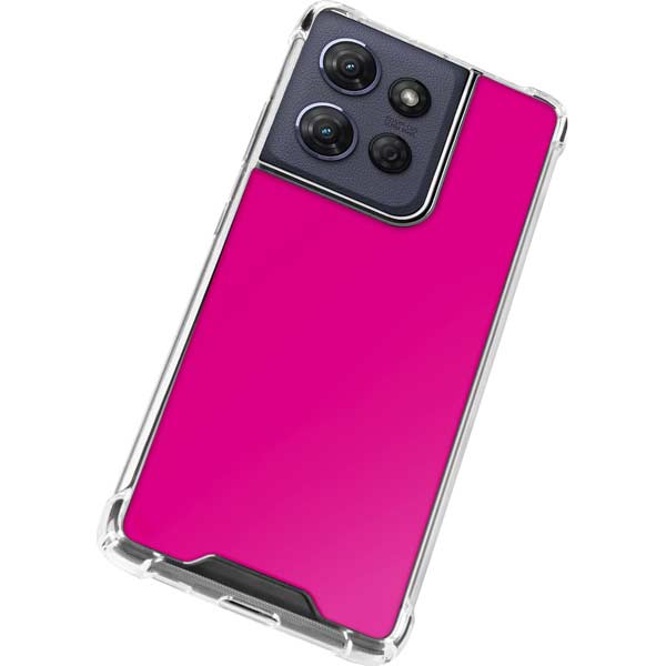 Magenta Moto G 5G (2025) Clear Case