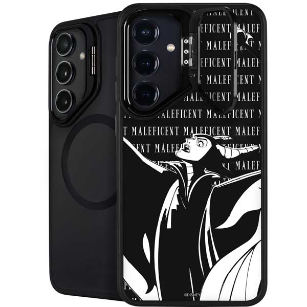 Disney Villains Maleficent Black and White Galaxy S26 Plus Kickstand Case