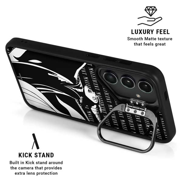 Disney Villains Maleficent Black and White Galaxy S26 Plus Kickstand Case