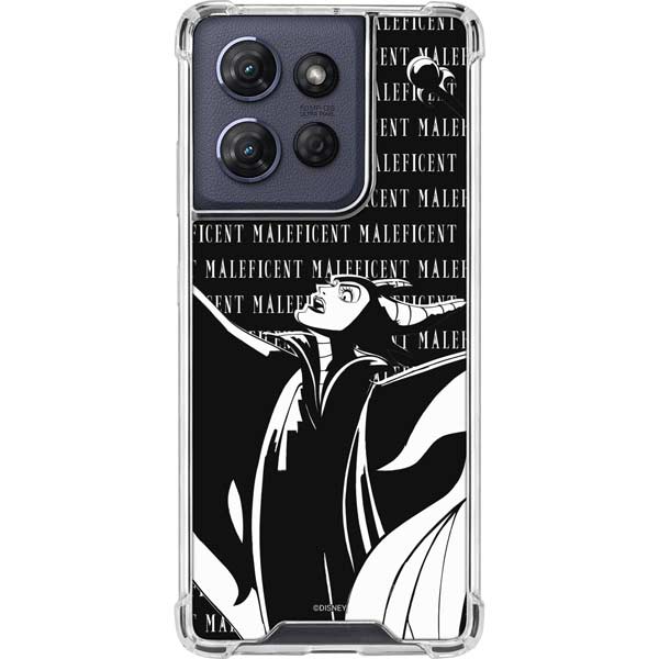 Disney Villains Maleficent Black and White Moto G Stylus 5G (2025) Clear Case