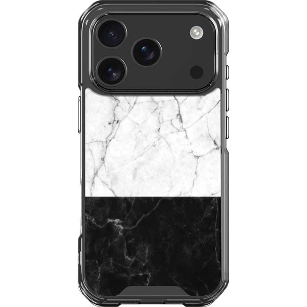 Marble Split iPhone 17 Pro Clear Case