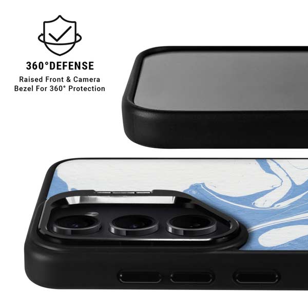 Marbleized Blue Galaxy S26 Ultra Kickstand Case