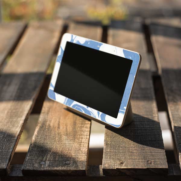 Marbleized Blue Google Home Hub Skin
