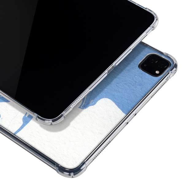 Marbleized Blue iPad Pro 11in (2024) Clear Case