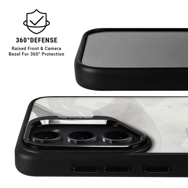 Marbleized Grey Galaxy S26 Ultra Kickstand Case