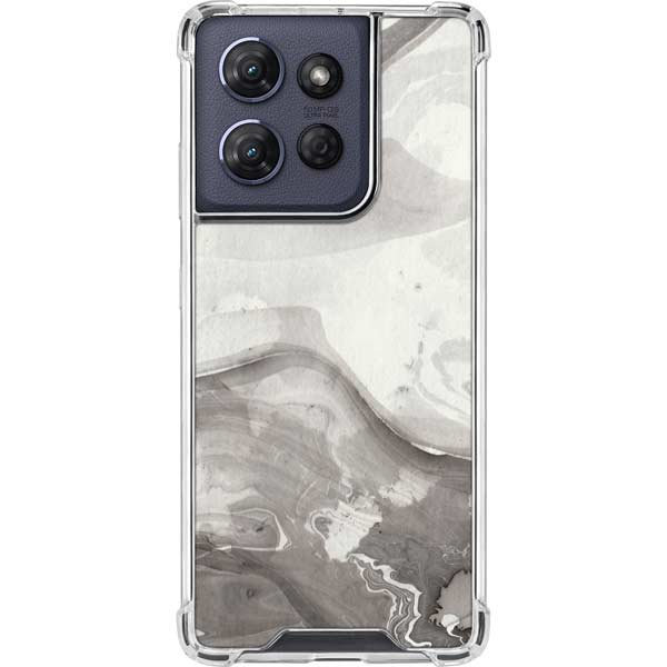 Marbleized Grey Moto G Play 5G (2025) Clear Case