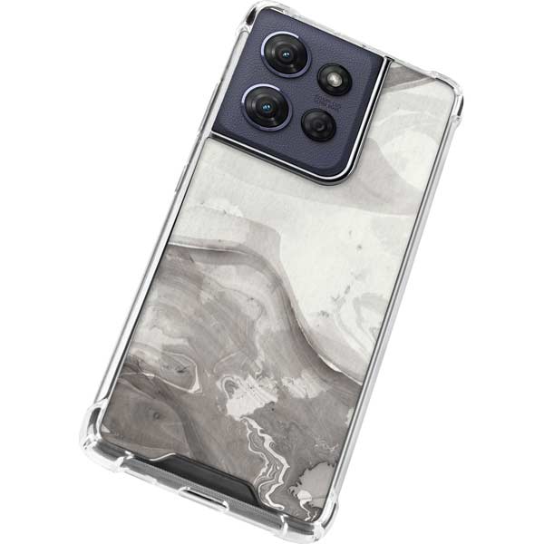 Marbleized Grey Moto G Play 5G (2025) Clear Case