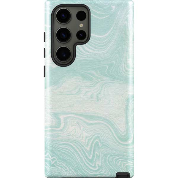 Marbleized Mint Galaxy S23 Ultra Pro Case