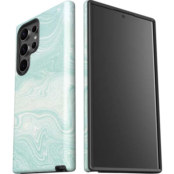 Marbleized Mint Galaxy S23 Ultra Pro Case