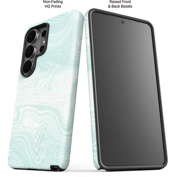 Marbleized Mint Galaxy S26 Ultra Impact Case