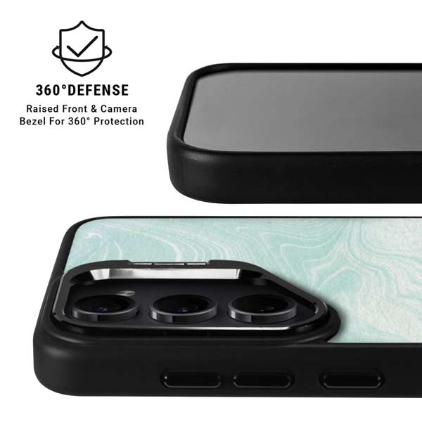 Marbleized Mint Galaxy S26 Ultra Kickstand Case