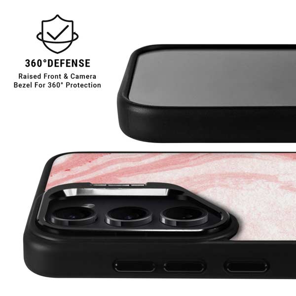 Marbleized Pink Galaxy S26 Ultra Kickstand Case