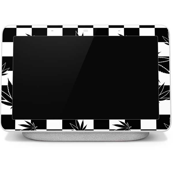 Marijuana Checkered Google Home Hub Skin