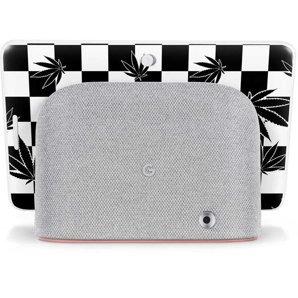 Marijuana Checkered Google Home Hub Skin
