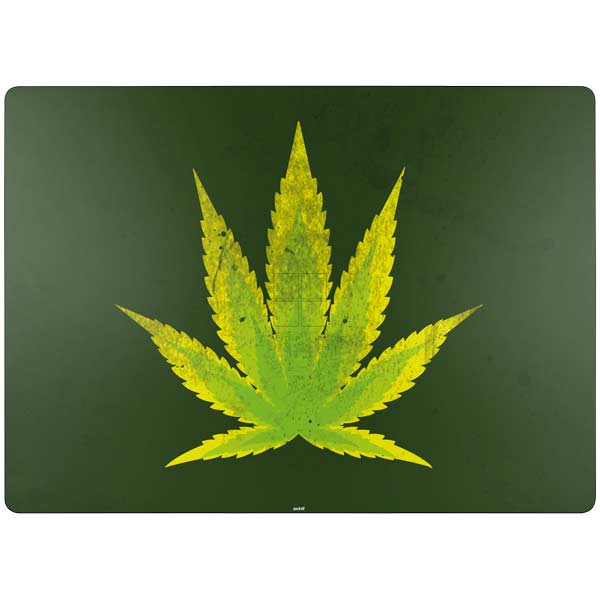 Marijuana Leaf Light Green Surface Laptop 7 15in Skin