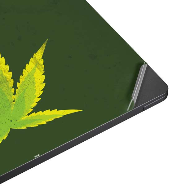 Marijuana Leaf Light Green Surface Laptop 7 15in Skin