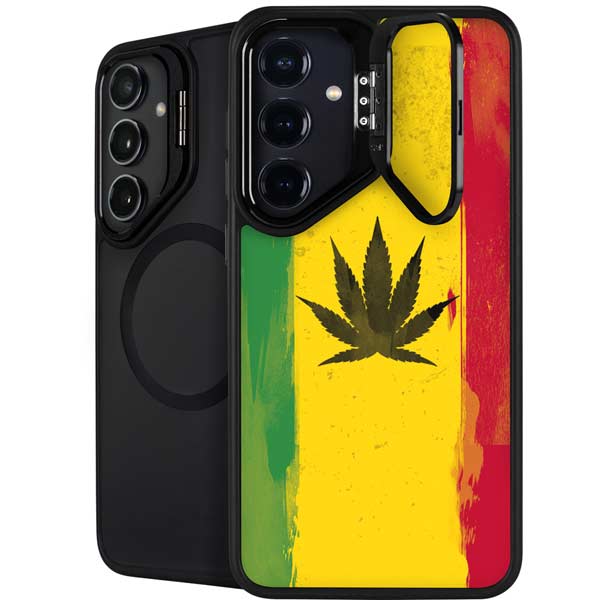 Marijuana Rasta Distressed Galaxy S26 Kickstand Case