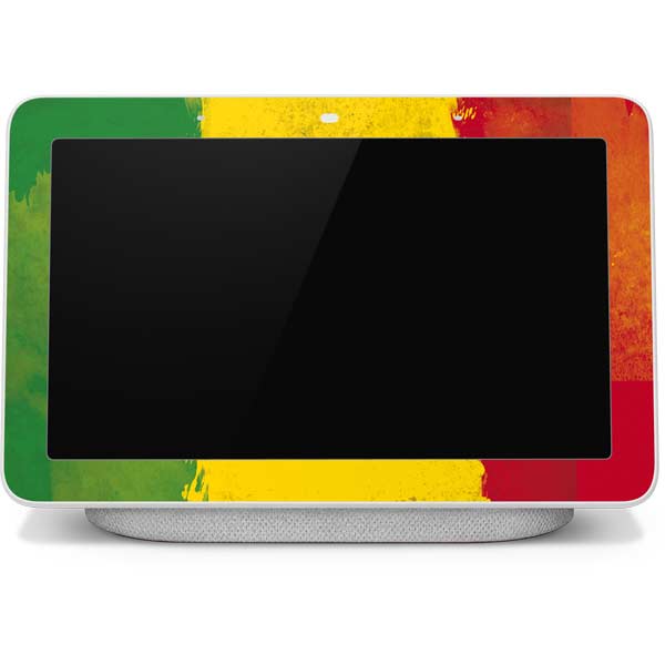 Marijuana Rasta Distressed Google Home Hub Skin