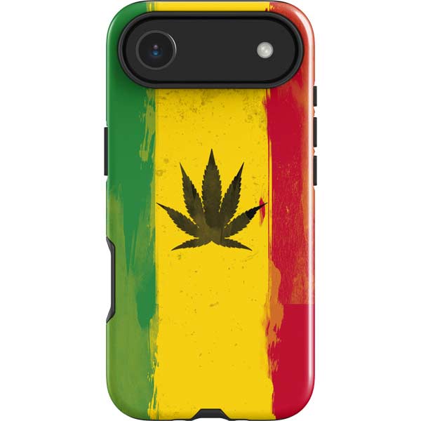 Marijuana Rasta Distressed iPhone 17 Air Impact Case