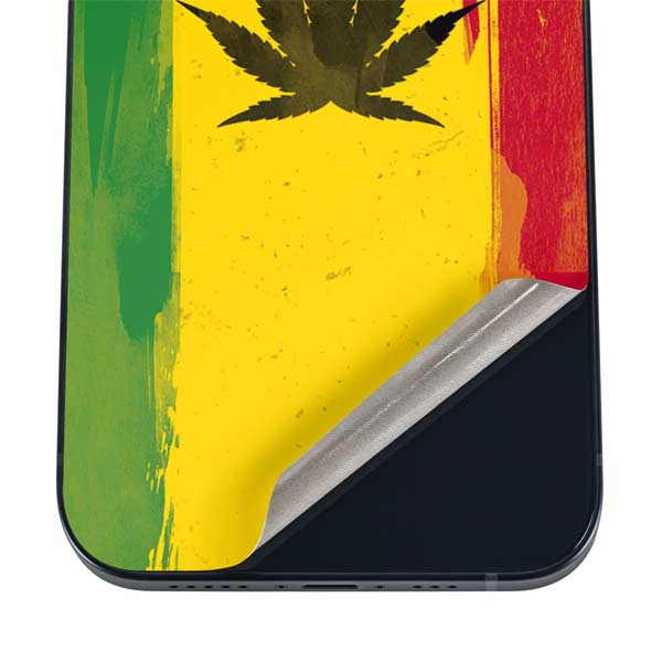Marijuana Rasta Distressed iPhone 17 Pro Skin