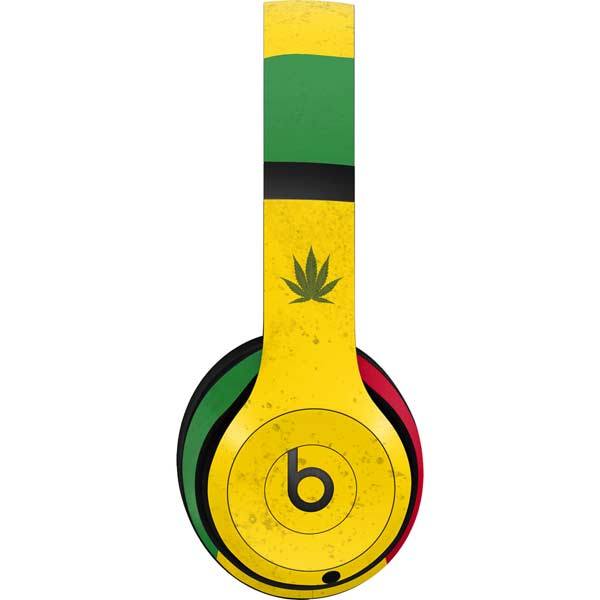 Marijuana Rasta Flag Beats Studio Pro Wireless Headphones Skin