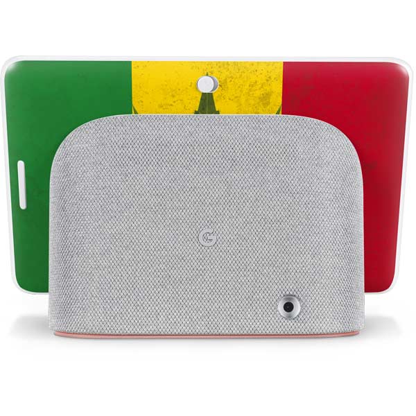 Marijuana Rasta Flag Google Home Hub Skin