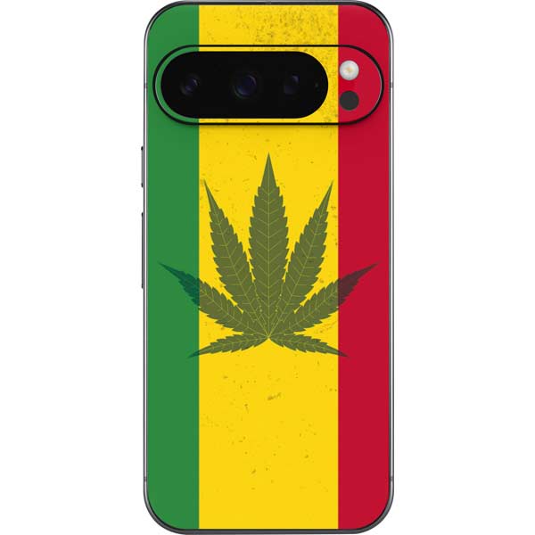 Marijuana Rasta Flag Google Pixel 10 Pro XL Skin