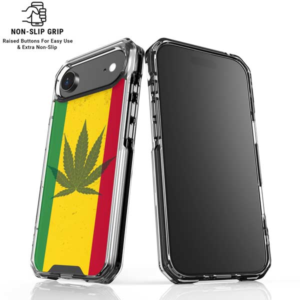 Marijuana Rasta Flag iPhone 17 Air Clear Case