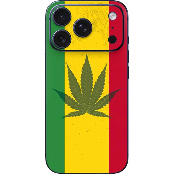 Marijuana Rasta Flag iPhone 17 Pro Max Skin