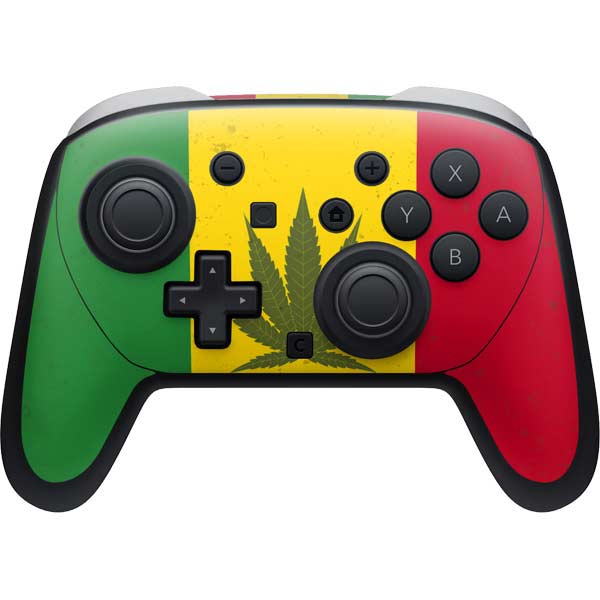 Marijuana Rasta Flag Nintendo Switch 2 (2025) Pro Controller Skin
