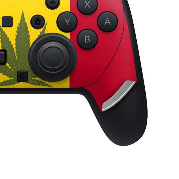 Marijuana Rasta Flag Nintendo Switch 2 (2025) Pro Controller Skin