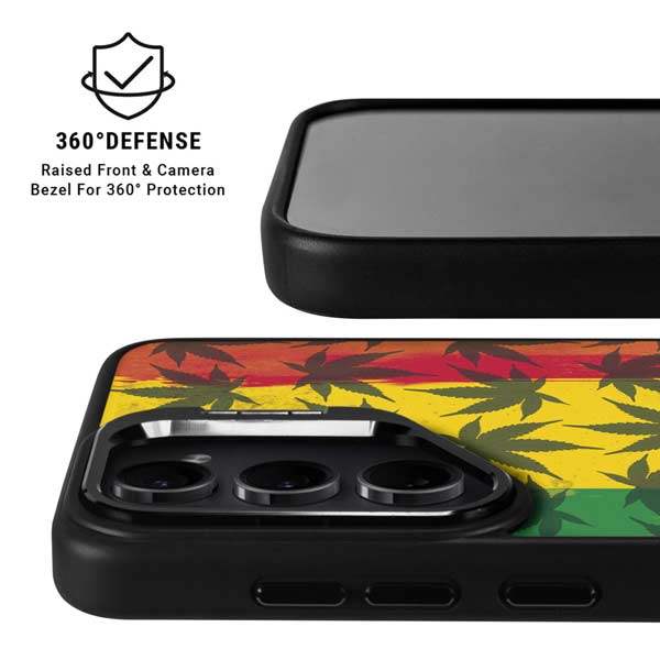 Marijuana Rasta Pattern Galaxy S26 Ultra Kickstand Case