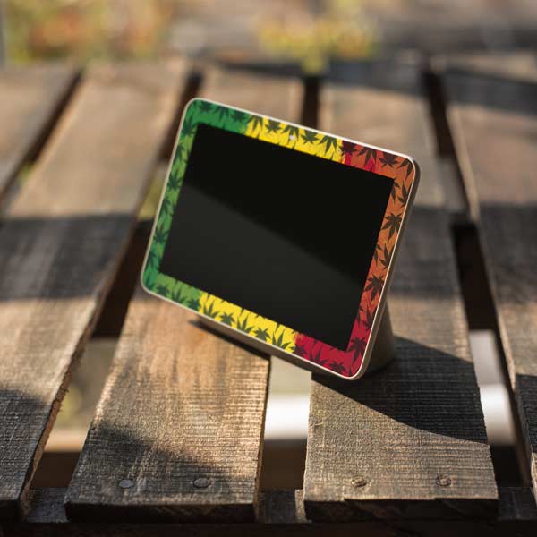 Marijuana Rasta Pattern Google Home Hub Skin