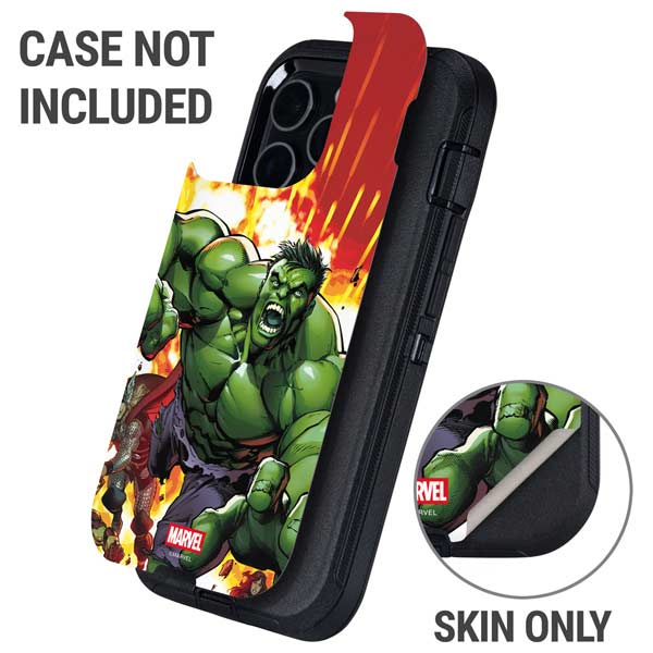 Marvel Avengers Assemble Hulk Otterbox Defender iPhone Skin