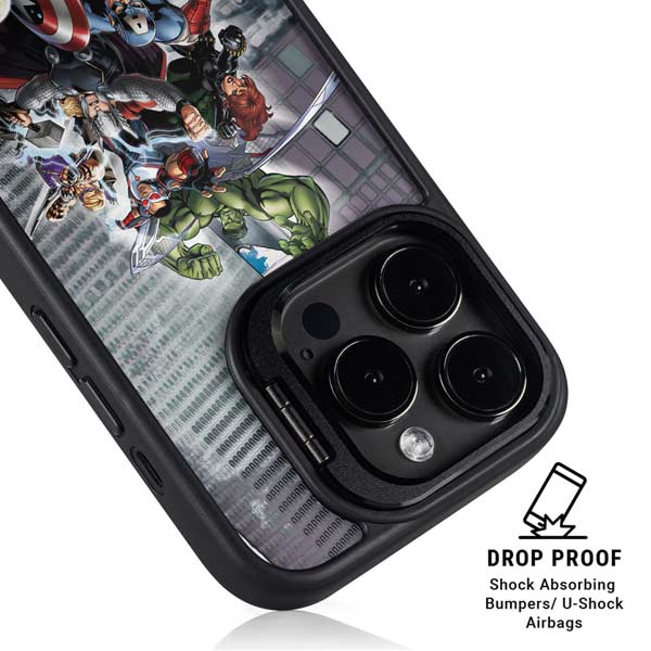 Marvel Avengers Attack iPhone 14 Pro Kickstand Case