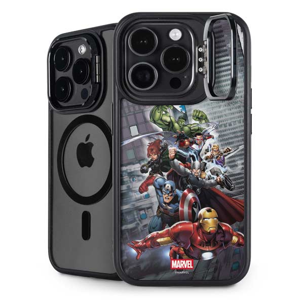 Marvel Avengers Attack iPhone 14 Pro Max Kickstand Case