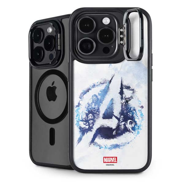 Marvel Avengers Blue Logo iPhone 14 Pro Kickstand Case