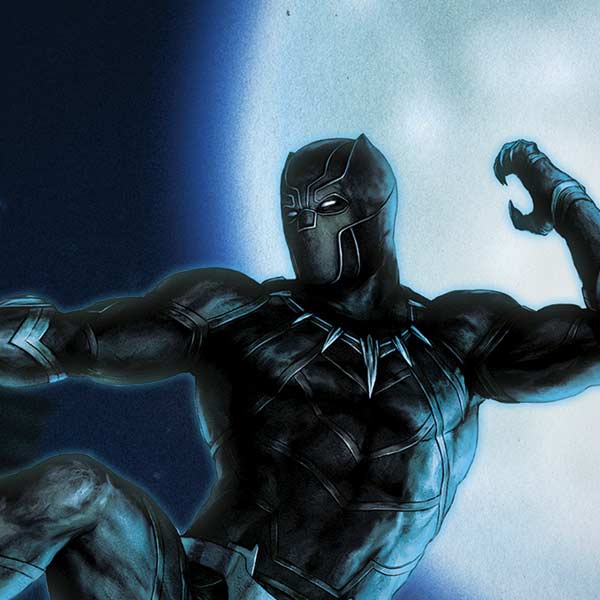Marvel Black Panther Jumping Through Air iPhone XS Skin