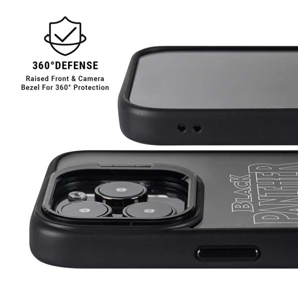 Marvel Black Panther Night Time Watch iPhone 14 Pro Kickstand Case
