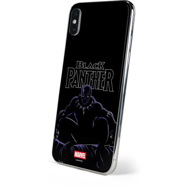 Marvel Black Panther Night Time Watch iPhone XS Skin