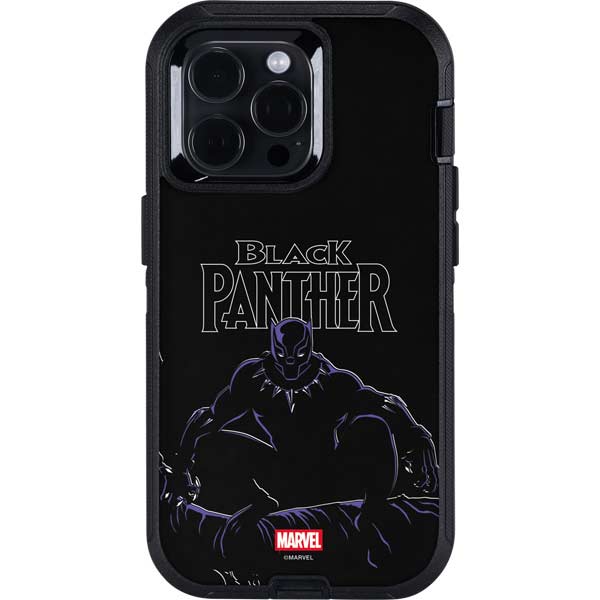 Marvel Black Panther Night Time Watch Otterbox Defender iPhone Skin