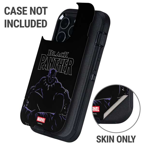Marvel Black Panther Night Time Watch Otterbox Defender iPhone Skin