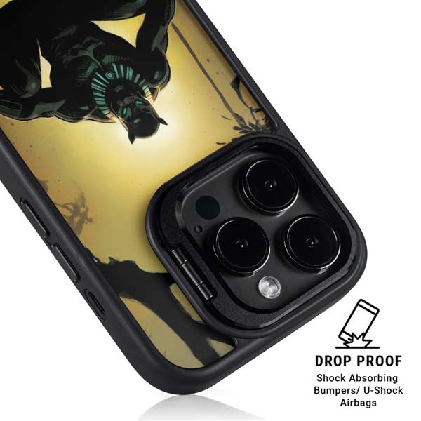 Marvel Black Panther TChalla King of Wakanda iPhone 14 Pro Kickstand Case