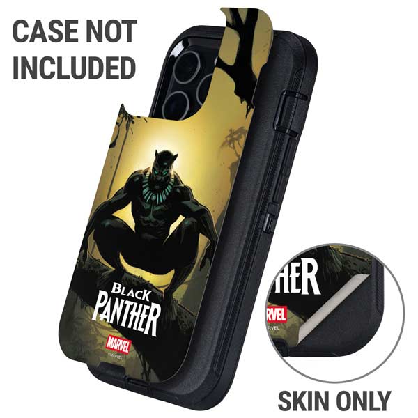 Marvel Black Panther TChalla King of Wakanda Otterbox Defender iPhone Skin