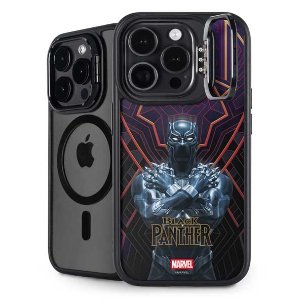 Marvel Black Panther Wakanda Salute iPhone 14 Pro Max Kickstand Case